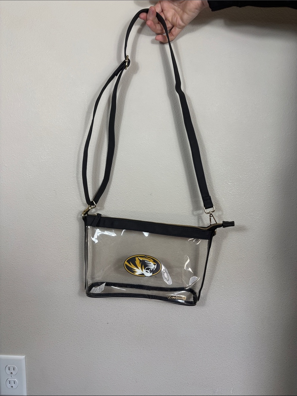 Capri Designs University of Missouri Stadium Clear Crossbody Purse.